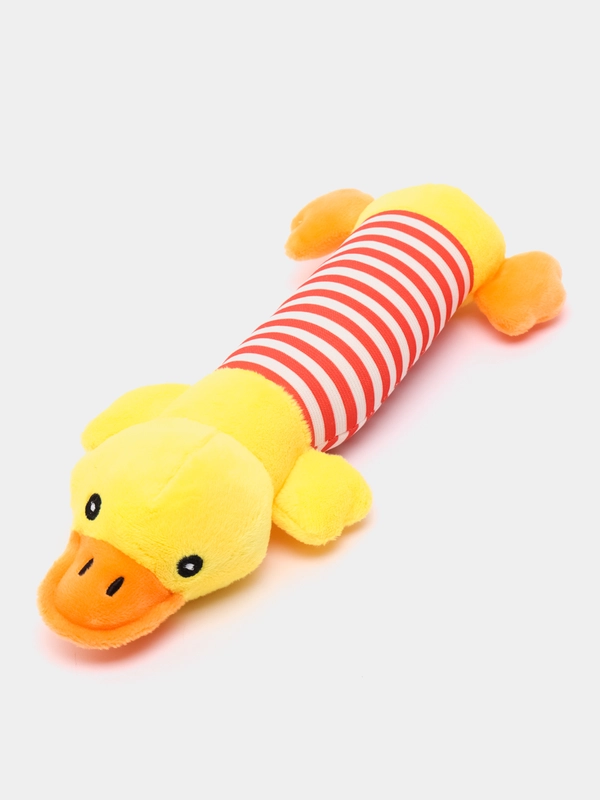 Игрушка для собак, мягкая с пищалкой, Утка