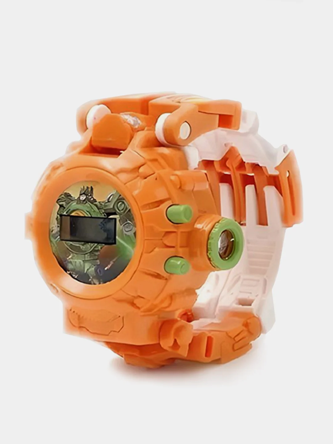 Оранжевый детские часы "Робот-Трансформер" ROBOT WATCH, с проекцией