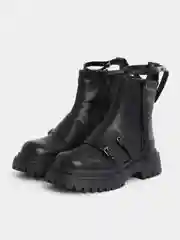 Угольный женские ботинки,челси