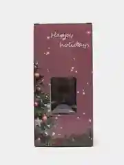 Новогодний музыкальный фонарь со снегом 21х9х9 см