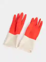Красный перчатки хозяйственные BICOLOR из натурального латекса, для уборки, размер: S, M, L, XL