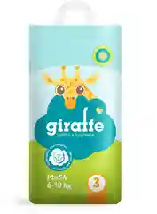 Трусики-подгузники GIRAFFE  M 6-10 кг, 54 штук
