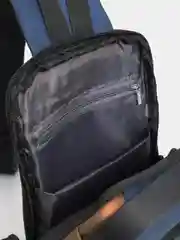 Синий мини-рюкзак с кодовым замком и USB зарядкой