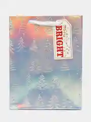 Индиго пакет подарочный новогодний с принтом "Новый год", 18 х 23 х 10 см, несколько видов