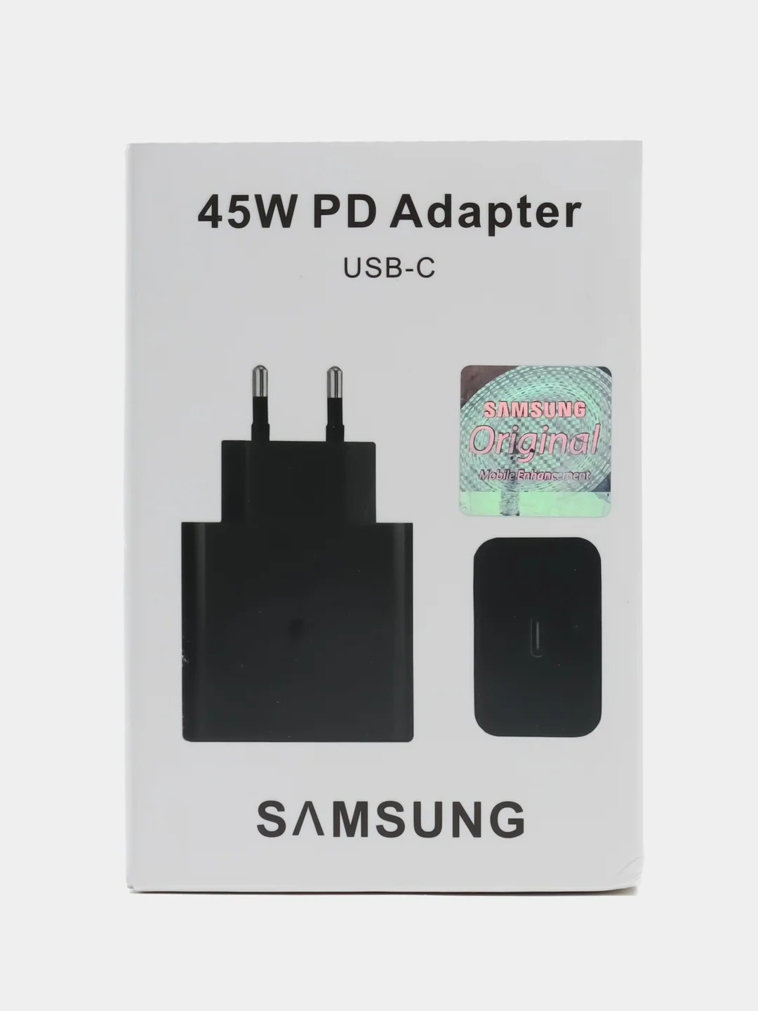 Белый сетевое зарядное устройство Type-C, 45W