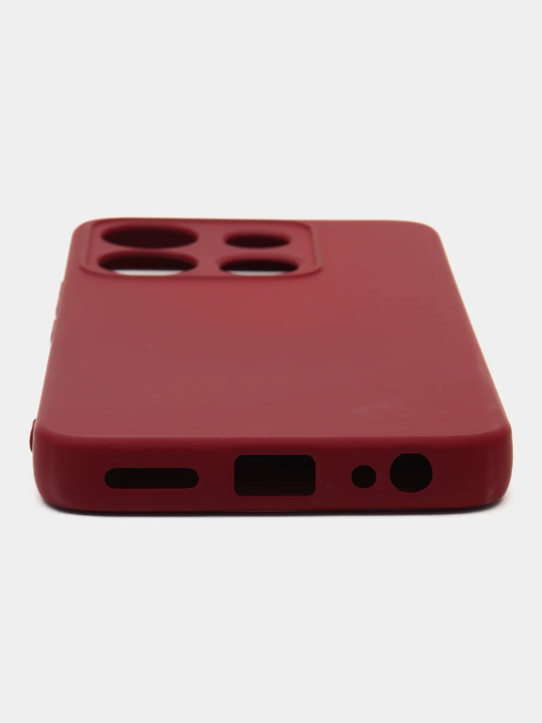 Тёмно-бордовый чехол для Infinix SMART 7 HD (Инфиникс Смарт 7 ХД), Silicone Case