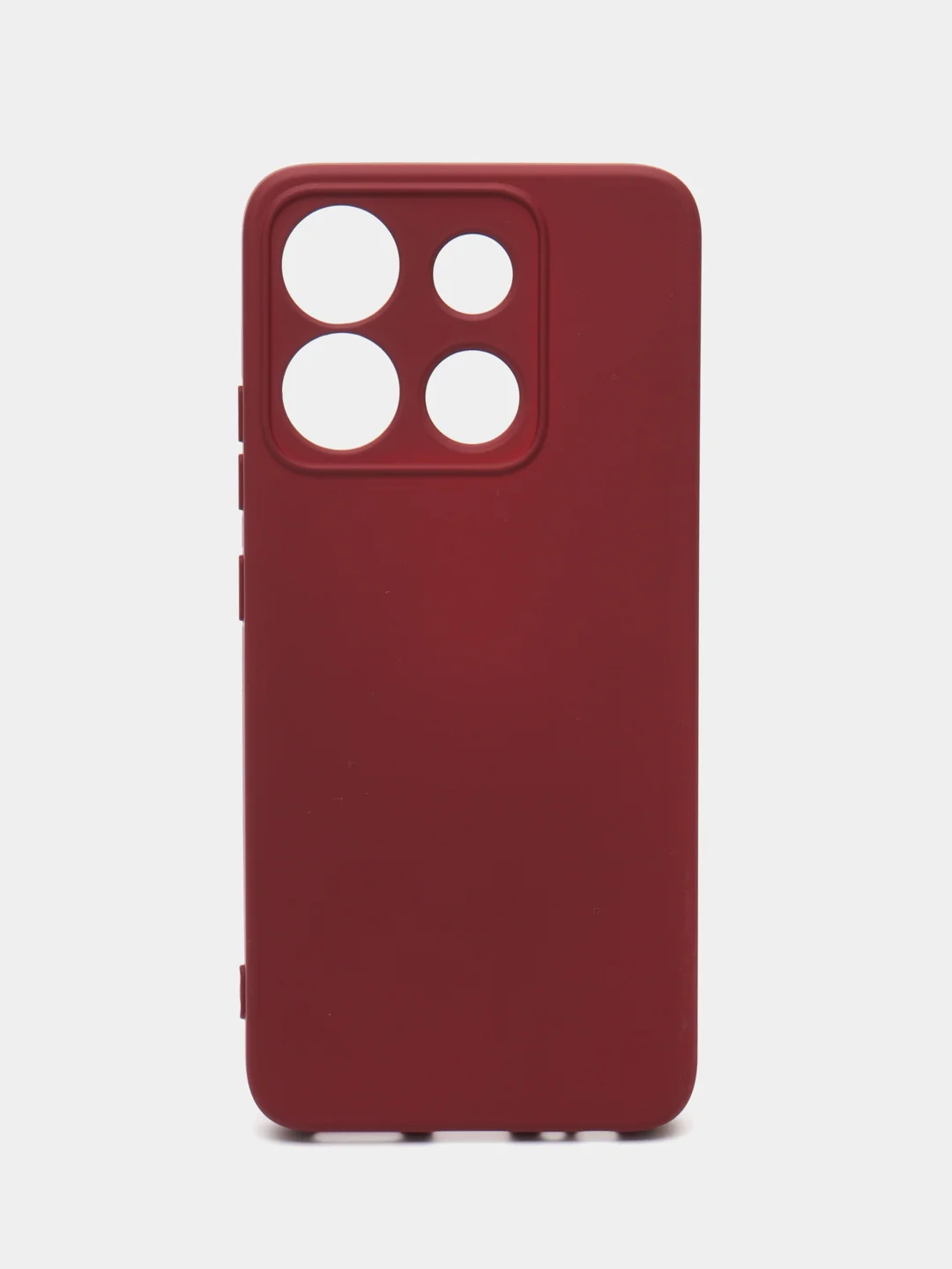 Тёмно-бордовый чехол для Infinix SMART 7 HD (Инфиникс Смарт 7 ХД), Silicone Case