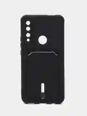Черный чехол на Huawei P Smart Z, Honor 9X, 9X Premium, силиконовый, с карманом для карты