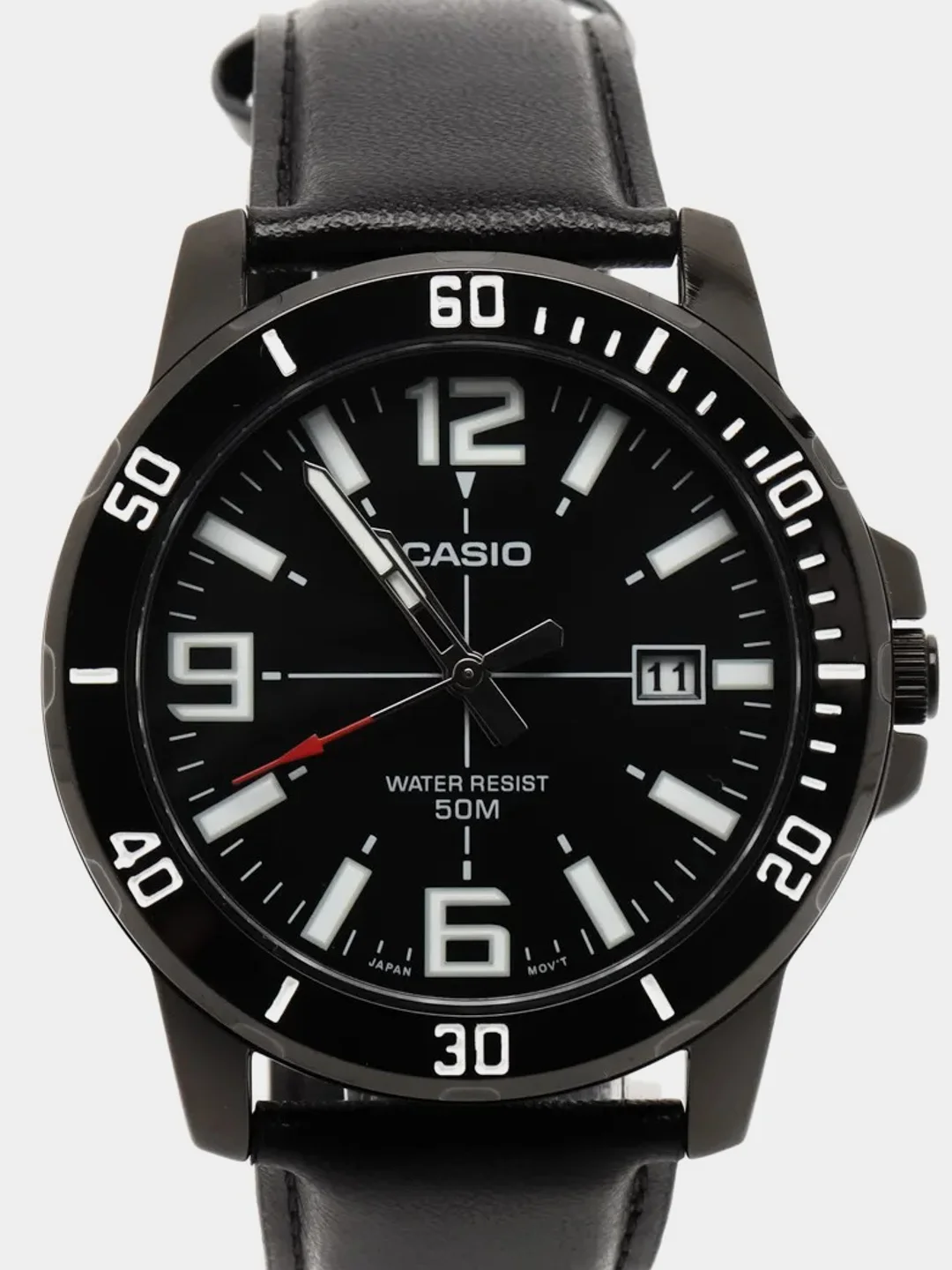 Черный часы наручные CASIO Collection MTP-VD01