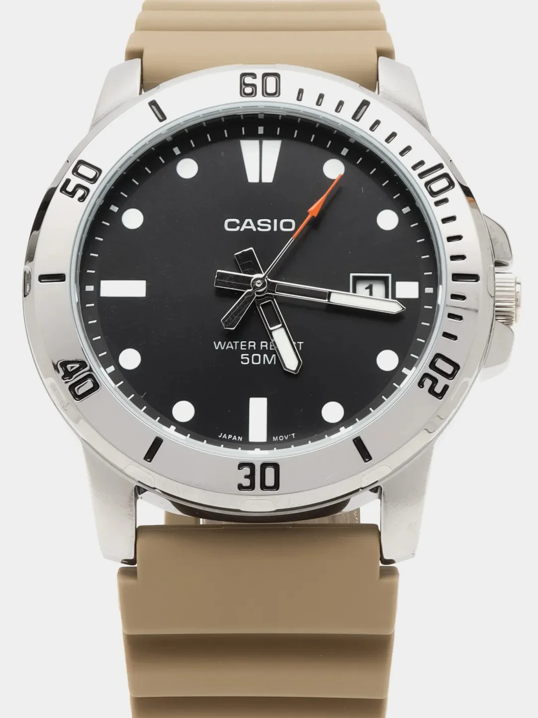 Песочный хаки часы наручные CASIO Collection MTP-VD01
