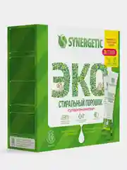 Биоразлагаемый гипоаллергенный порошок для стирки SYNERGETIC, 20 стиков