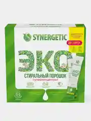 Биоразлагаемый гипоаллергенный порошок для стирки SYNERGETIC, 20 стиков