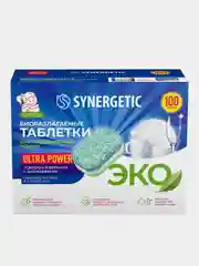 Таблетки для посудомоечных машин SYNERGETIC ULTRA POWER 100 шт