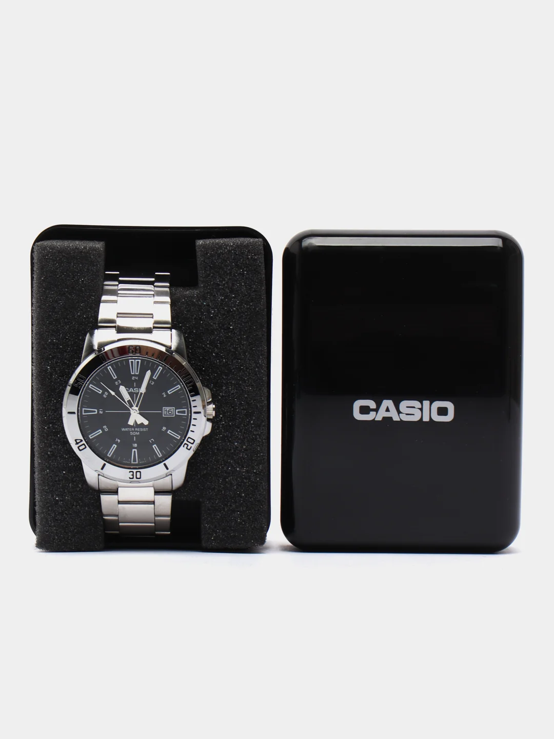 Серый металлик часы наручные CASIO Collection MTP-VD01