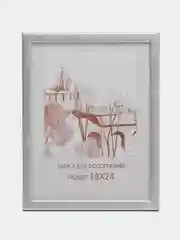 Серебряный фоторамка 18 х 24, дерево, оптом набор 1-4 штуки, С14