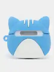 Голубой наушники беспроводные hoco Bluetooth 5.3, чехол "Котенок с ушками"