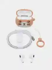 Розовый наушники беспроводные hoco Bluetooth 5.3, чехол "Котенок с ушками"