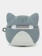 Серый наушники беспроводные hoco Bluetooth 5.3, чехол "Котенок с ушками"