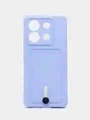 Лавандовый чехол на Xiaomi Redmi Note 13 Pro 5G (Сяоми Редми Нот 13 Про 5G), силиконовый, с карманом