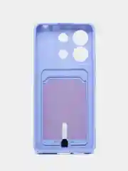 Лавандовый чехол на Xiaomi Redmi Note 13 Pro 5G (Сяоми Редми Нот 13 Про 5G), силиконовый, с карманом