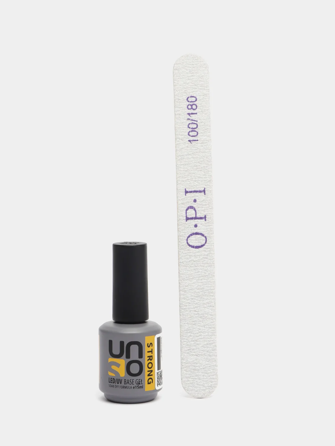 Серый набор: база для гель лака, топ, пилка OPI, 100/180 грит