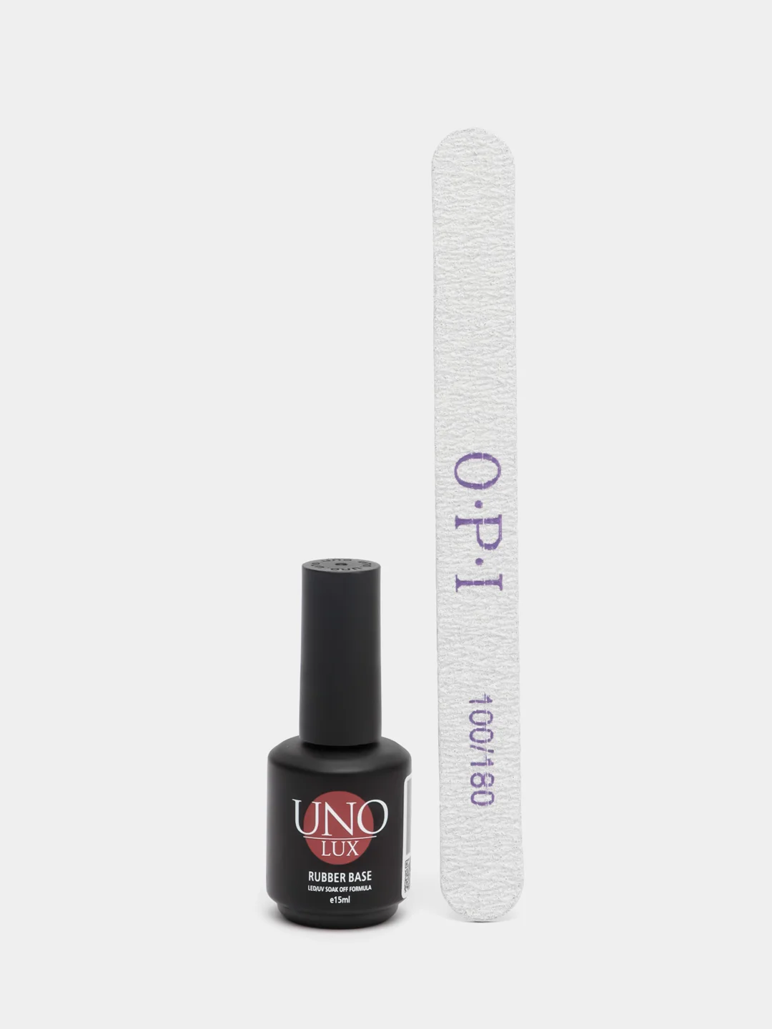 Черный набор: база для гель лака, топ, пилка OPI, 100/180 грит