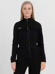 Черный женский спортивный костюм: худи и штаны