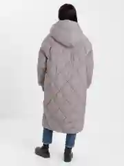 Оливковый пуховик женский