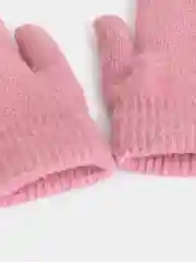 Коралловый меланж варежки женские теплые / варежки с мехом внутри