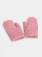 Коралловый меланж варежки женские теплые / варежки с мехом внутри