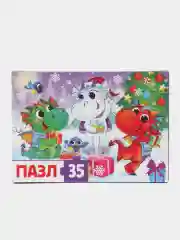 Пазл детский новогодний 54/35 элементов