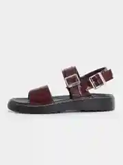 Бордовый босоножки женские
