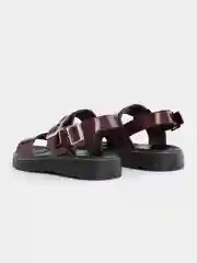 Бордовый босоножки женские