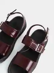 Бордовый босоножки женские