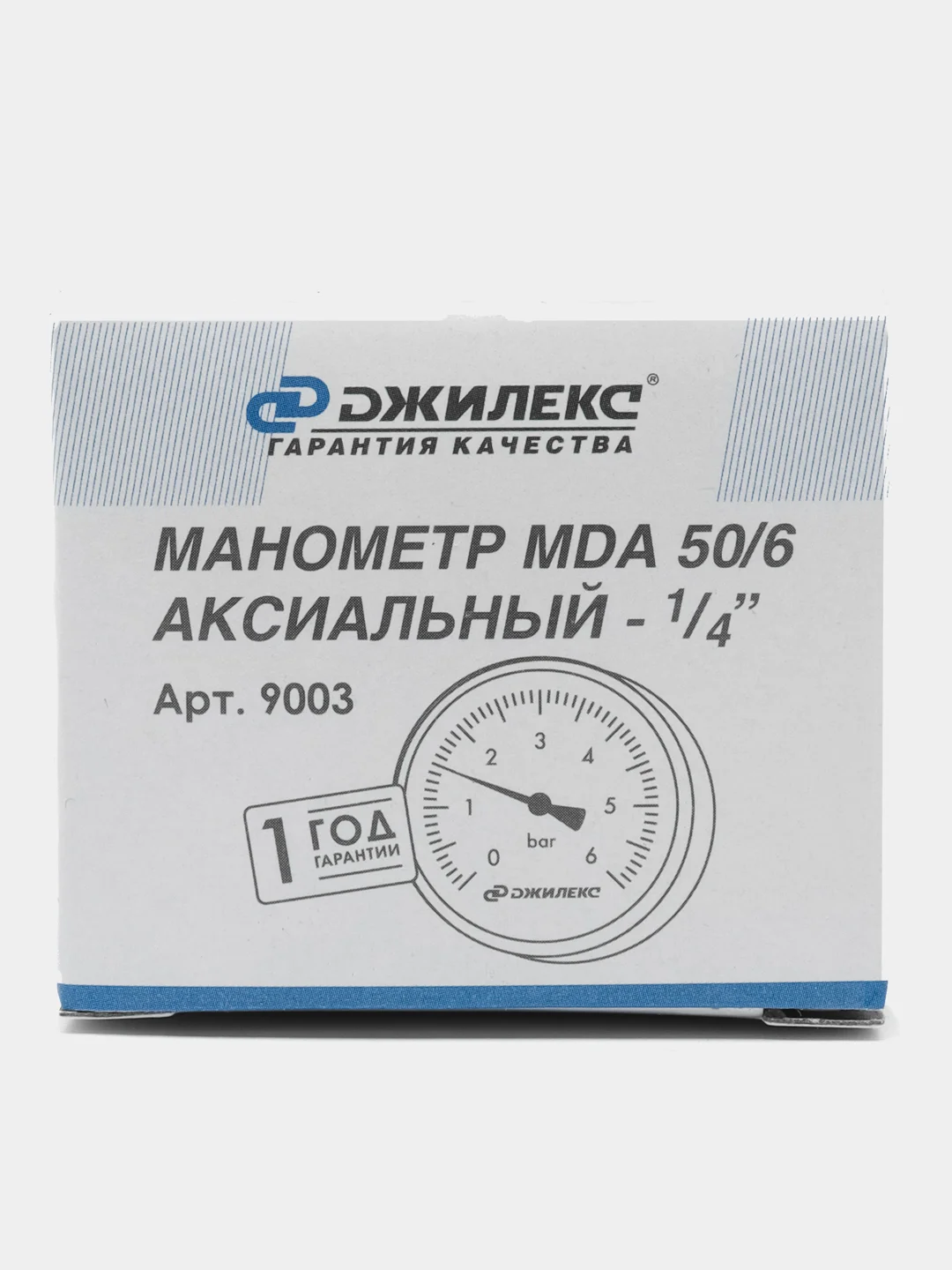 Манометр Джилекс МDА 50/6 - 1/4 для водоснабжения, аксиальный
