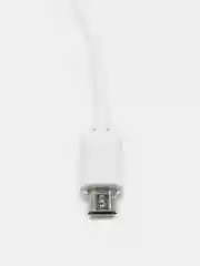 Белый азу / Micro USB / Lightning / 2,1А / 1m / автомобильное зарядное устройство