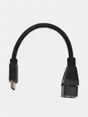 Переходник-адаптер usb to type-c, 12 см