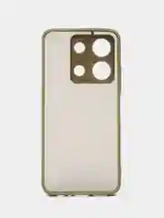 Лесной зеленый чехол Infinix Note 30i (Инфиникс Нот 30Ай), пластиковый, матовый, с цветными кнопками