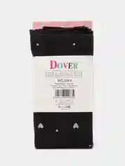 Черный колготки Алиса Dover сердечки, 40% хлопок, 30% модал, 20% полиамид, 10% эластан