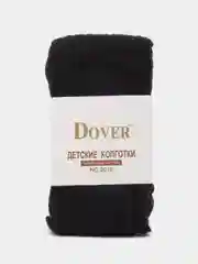 Черный детские колготки "Довер", р-р 128-140, 140-152, хлопок 85%, эластан 15%