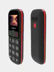 Черный мобильный телефон teXet TM-B322, для пожилых