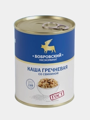 Каша гречневая со свининой Бобровский, 340 грамм
