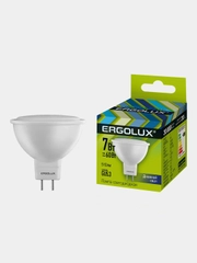 Светодиодные лампы 10 шт Ergolux LED-JCDR-7W-GU5.3-6K