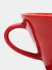Красный воронка для заваривания кофе V60, керамическая