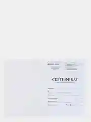 Сертификат о профилактических прививках, А6, 24 страницы