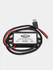 Адаптер питания автомобильный вход 12VDC выход 5VDC 3A micro-USB угловой