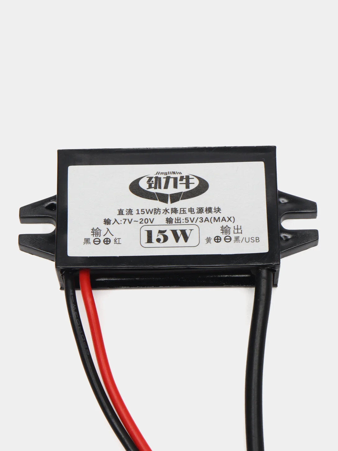 Адаптер питания автомобильный вход 12VDC выход 5VDC 3A micro-USB угловой