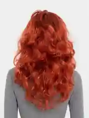 Бордовый парик цветной, длинный, карнавальный, новогодний