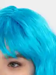 Бордовый парик карнавальный длинный кудрявый