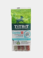 Жевательный снек TitBit Dental+, зубочистка для собак